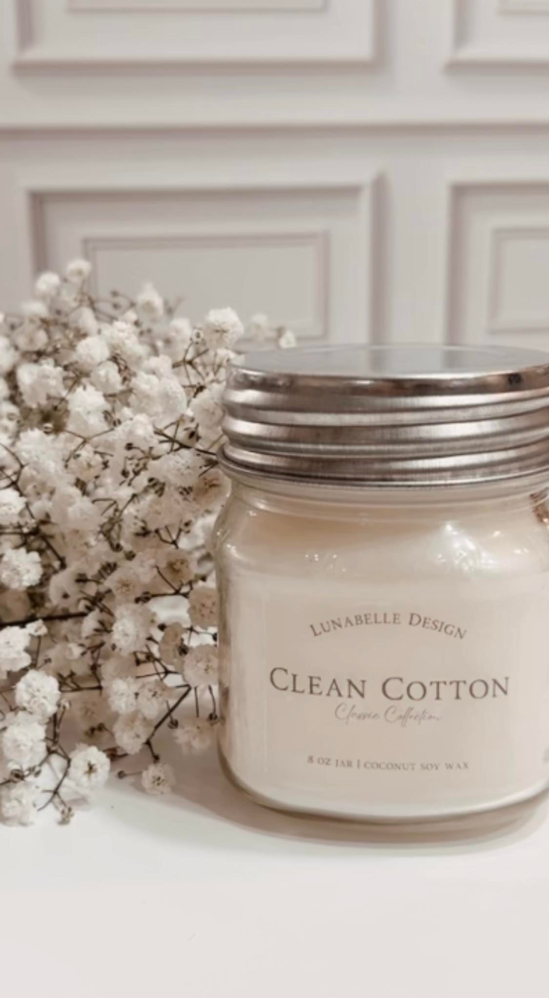 Clean Cotton, 8 oz. jar